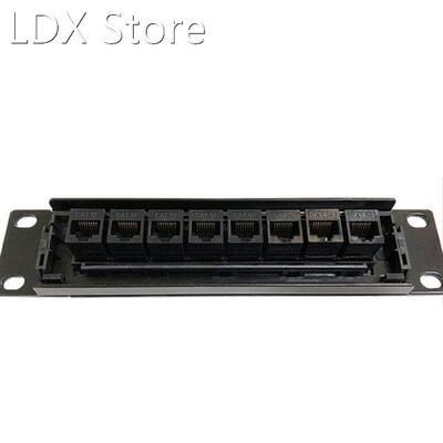 8 Port Straight-Through CAT6 Patch Panel RJ45 Network Cable
