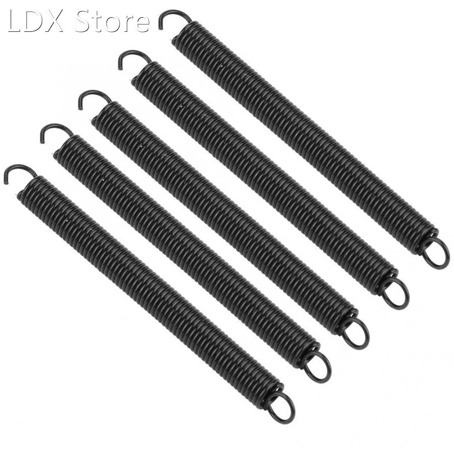 5pcs Wire Dia 0.6mm OD 4mm Long 50mm Tension Extension Spr