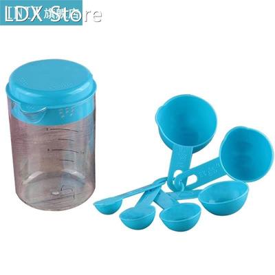 7Pcs Measuring Spoons And Cup Set Plastic Stackable