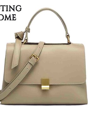 Causal Style Genuine Leather Women Handbag Bag First Layer