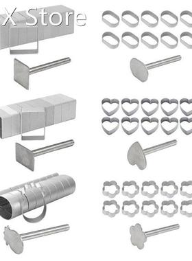 10Pcs Square Rectangle Pineapple Shape Pie Cake Cookie Mold