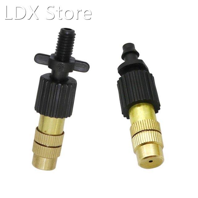 50 Pcs 6mm Brass Atomization Misting Nozzles Cooling Dust Re