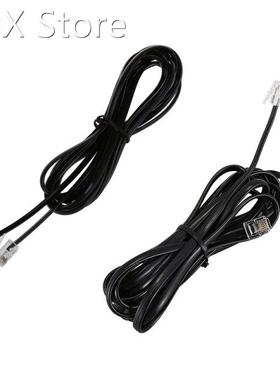 2 Pcs RJ11 6P4C Telephone Cable Cord ADSL Modem,3 Meters &am