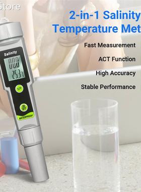 Salinometer Waterproof Salinity Test Pen 2-in-1 Salinity &am