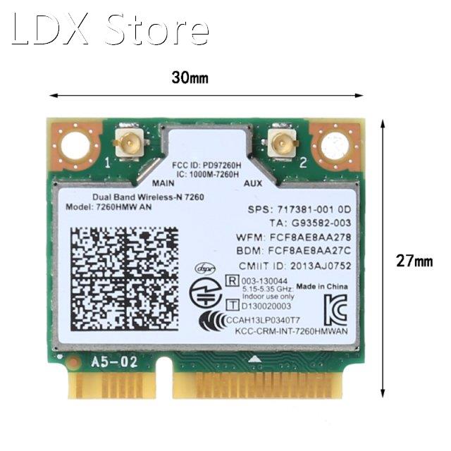 300Mbps Dual Band Wireless-N 7260 7260HMW AN Half Pci-e