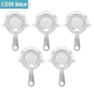 5Pcs Stainless Steel Ice Filter Strainer Cocktail Bartender