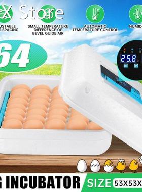 64 Eggs Egg Incubator Hatcher Brooder Bird Quail Incubator C