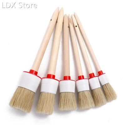 6pcs Car Brush Kit Car Detailing Brush Cleaning Brushes Auto