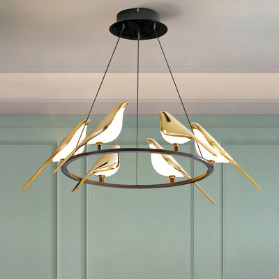 Postmodernism Loft Livingroom Restaurant LED Chandelier Art