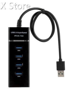 4 Port USB 3.0 Multi High Speed HUB Splitter Expansion Deskt