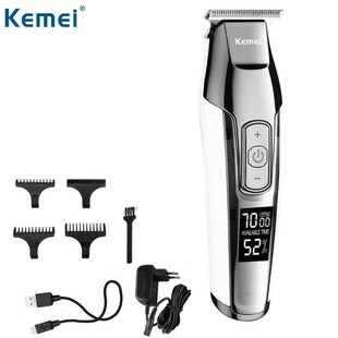 Kemei Barber Professional Hair Clipper LCD Display 0mm Baldh
