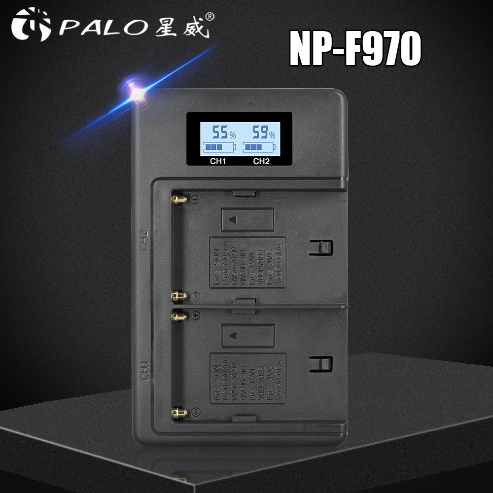 NP-F960 970 NP F970 NPF970 LCD digital battery charger for S