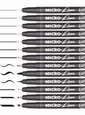 Premium 13pcs Micron Neelde Drawing Line Pen Hand Lettering