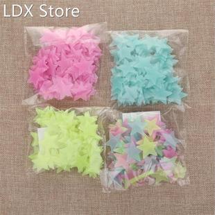 The Glow Luminous Fluor Wall 50pcs Dark Stars Stickers