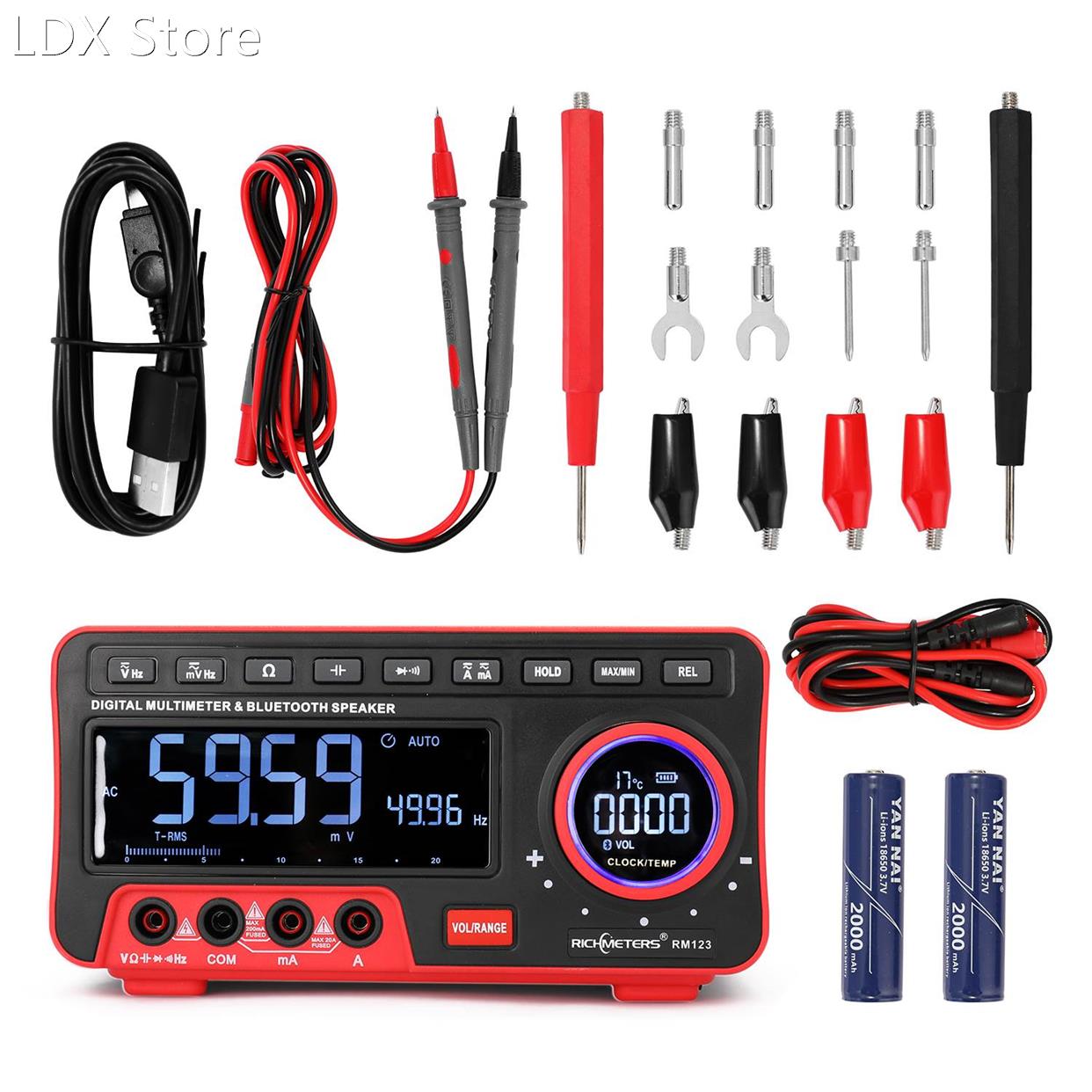 适用于 RICHMETERS Automatic Range BT Audio Multimeter AN888S