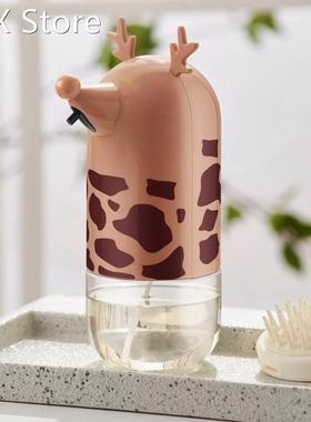 Kids Automatic Foam Soap Dispenser Cartoon Deer Smart Infrar