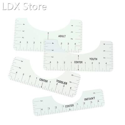 4Pcs/Set T-Shirt Alignment Ruler 适用于 Guiding T-Shirt Desi