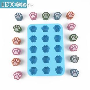 Dog Paws Keychain Epoxy Resin Mold Earrings Pendant Silicone