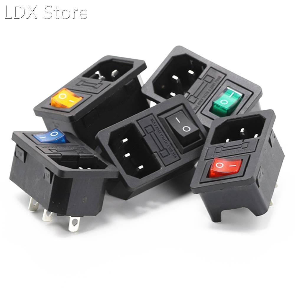 10A 250VAC 3 Pin iec320 C14 inlet connector plug power socke