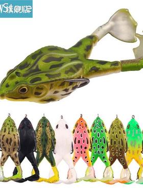 New Style Soft Fishing Lures Rubber Frog Artificial Bass Bai