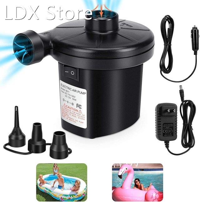 12V Inflatable Pump Electric Air Mattress Camping Pump Air C