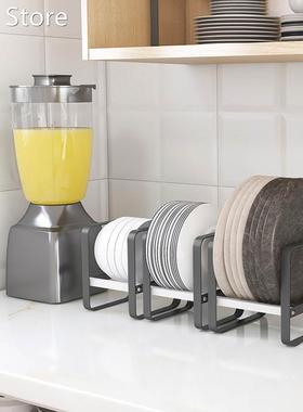 Kitchen Dishes Storage Rack Steel Plate Plate Drying Holder