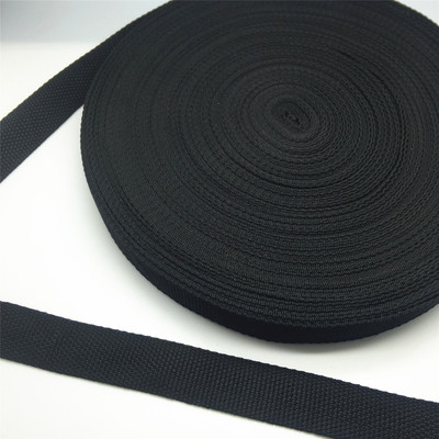 NEW 5Yards  10/15/20/25/30/38/50mm Wide Black Strap Nylon We