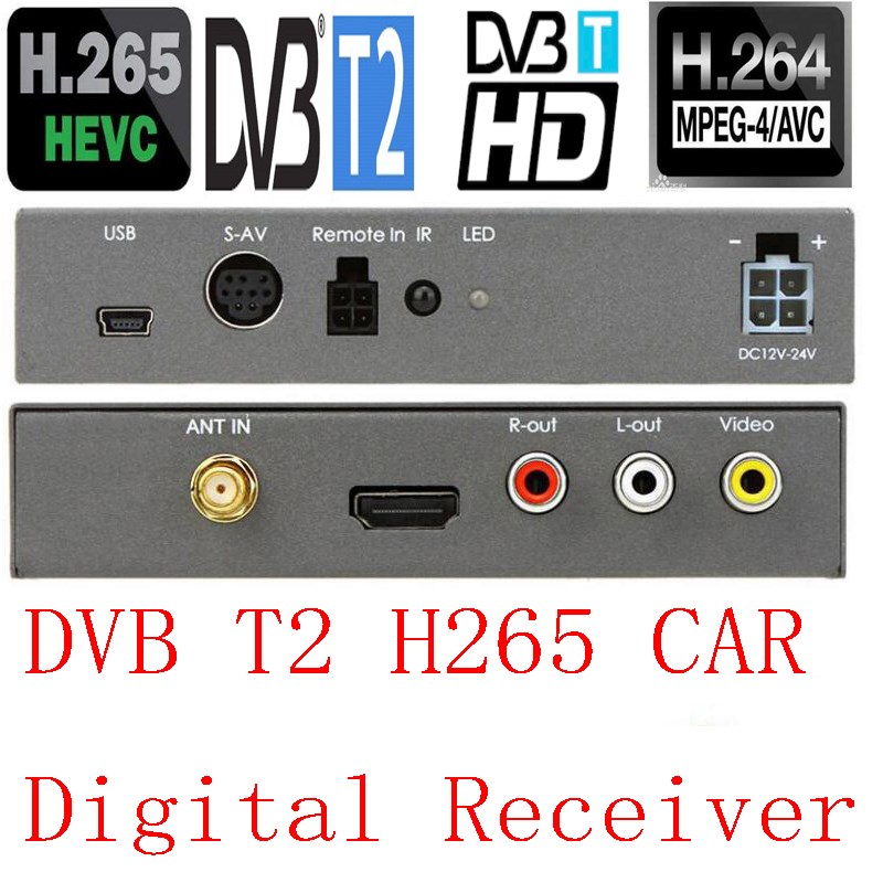 New HD 1080P CAR DVB T2 Digital Tv Receiver Supports H265/H