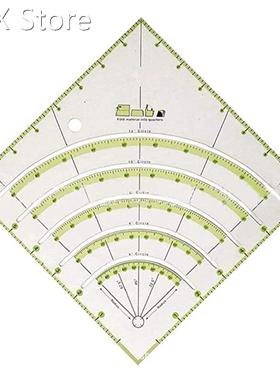 Arcs & Fans Quilt Circle Cutter Ruler,Multifunctional Ar