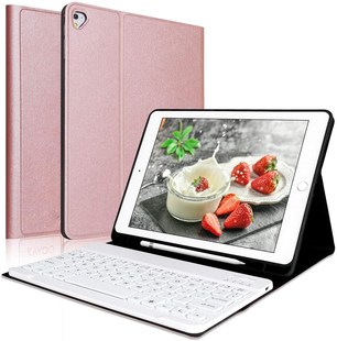 Keyboard Case with Pencil Holder for 9.7 iPad 2018 2017 Air