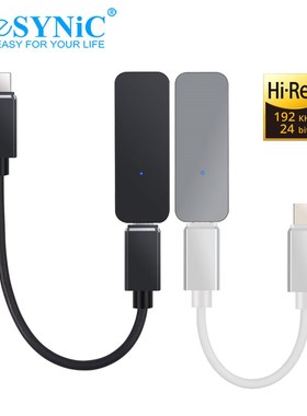 eSYNiC 2 Pcs 192kHz USB C DAC Headphone Amplifier Mini DAC