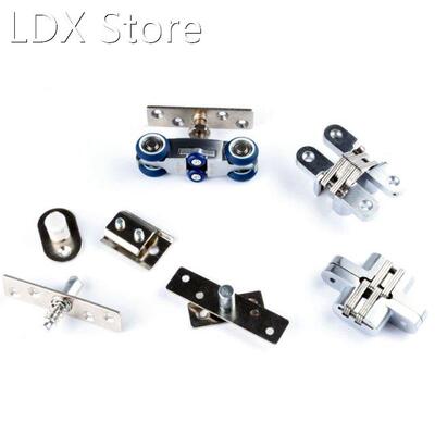 1 Set Bifold Door Hardware Wooden Sliding Door Pulley Furnit