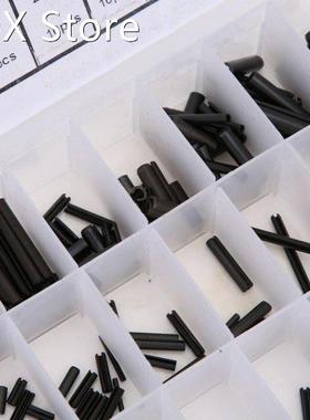 240Pcs Elastic Cylindrical Cotter Pins Carbon Steel Hollow P