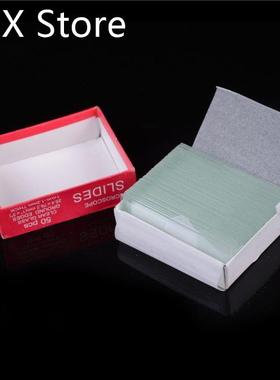 50pc Clear Glass Educational Microscope Slides School Lab Sp