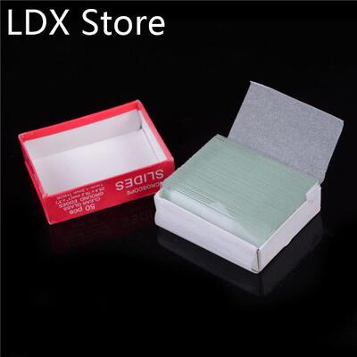 50pc Clear Glass Educational Microscope Slides School Lab Sp