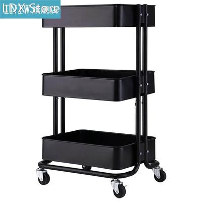 New 3-Tier Home Kitchen Storage Utility cart-Black for kitch