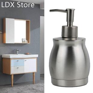 390ml Hand Soap Pump Bottle Bathroom Kitchen Stainless Steel