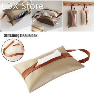 Hanging Tissue Holder PU Napkin Holder Multi-Use Car Backsea