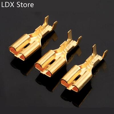 100pcs 4.8mm crimped 0.2-0.75mm2 Barbed spring DJ621-E4.8A a