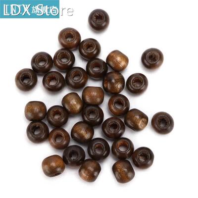 Wood DIY Crafts craft dies Wooden Beads 10mm Gray Loose Per