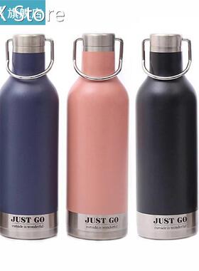 Portable 500ml Stainless Steel Water Bottle Double Wall Ins