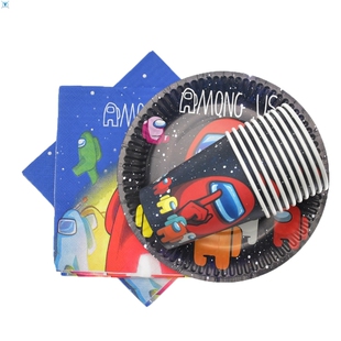 Among Us Birthday Party Supplies For Kids Paper Plates Cups