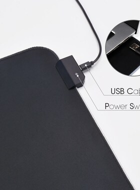 LED Light Mousepad RGB Keyboard Cover Desk mat Colorful Sur