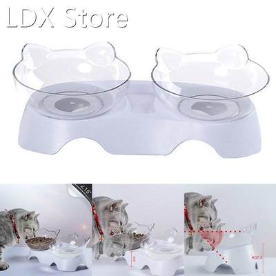 Anti-Vomiting Orthopedic Pet Bowl Cat Dog Food Water Feeder