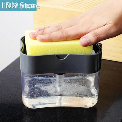 2 in 1 Hand Press Type Kitchen Detergent Soap Dispenser Pump