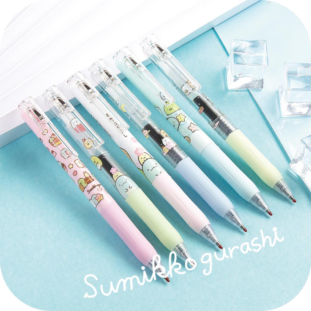 10pcs Gel Pens Cute creature black colored kawaii gel-ink pe