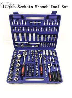 172pcs Auto Tool Kit Hand Tool Set General Household Hand To