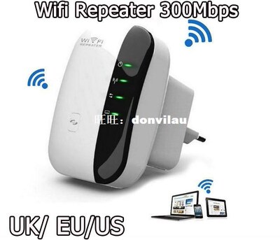 UK/ EU/US Wireless N Wifi Repeater 300Mbps 802.11N/B/G Mini