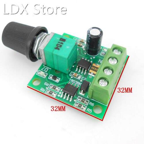 Low Voltage DC 1.8V 3V 5V 6V 12V 2A Motor Speed Controller P