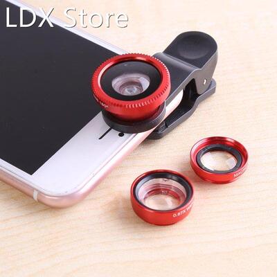Universal 3 In 1 Wide Angle Macro Fisheye Lens Mobile Phone